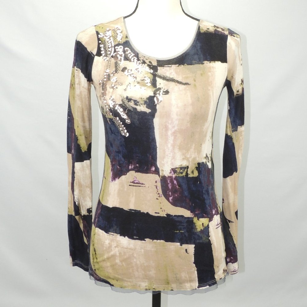 Beaded Vera Wang Tee Shirt